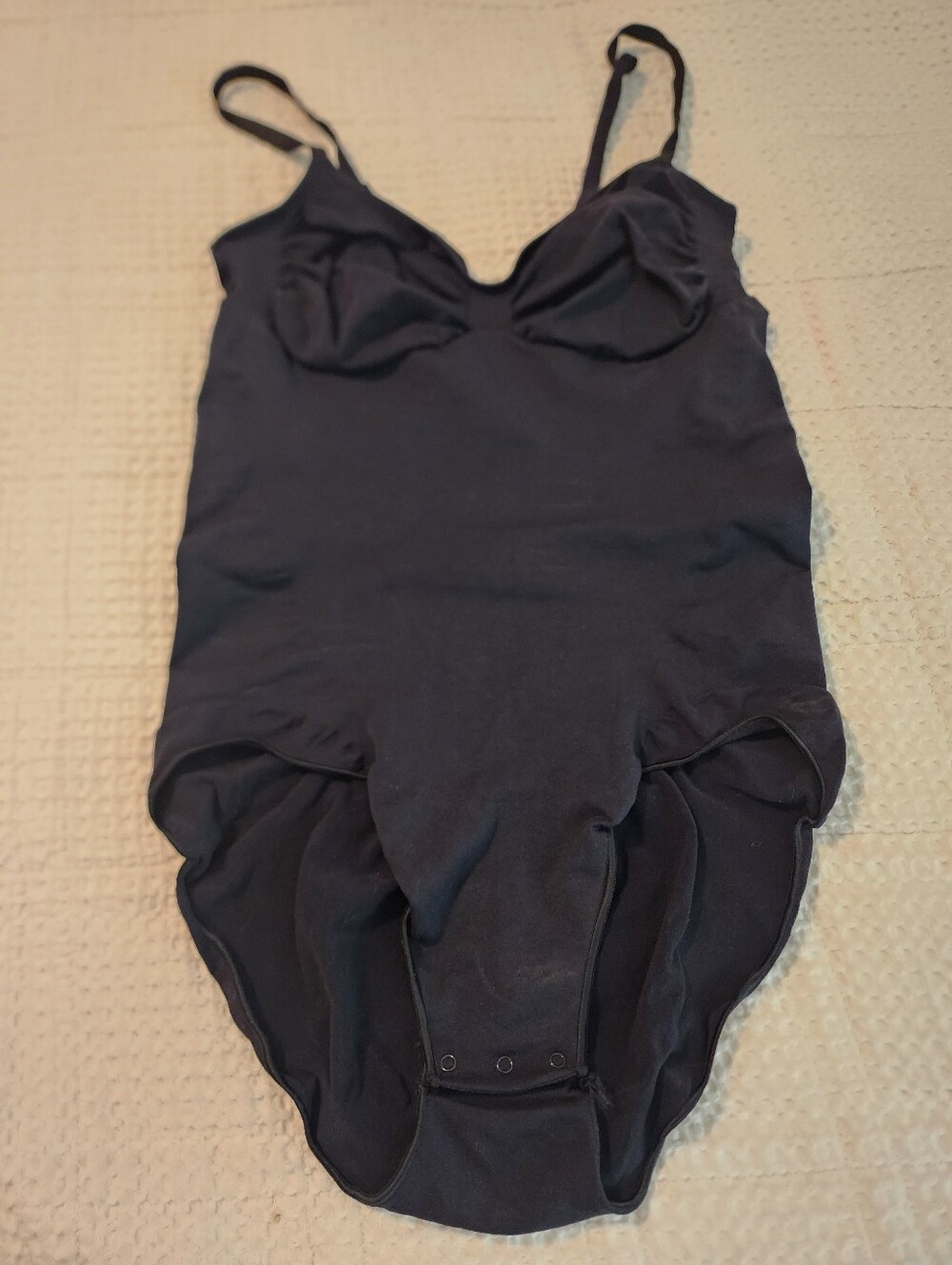 Skims Black Body Shaper Adjust Straps Snap Crotch 4X Slimming Shaping Contouring